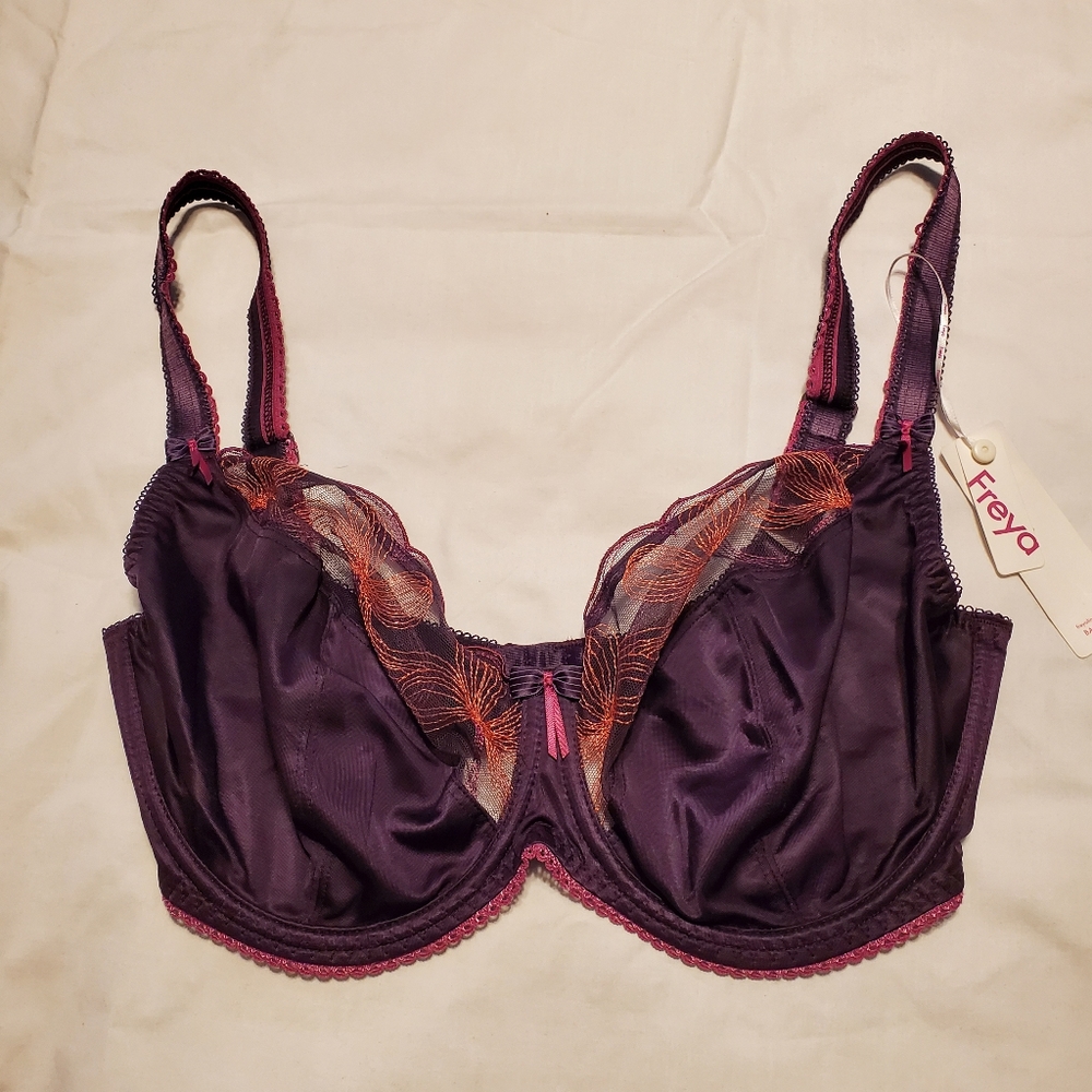 NWT Freya Bra in Purple & Pink- UK Size 34G